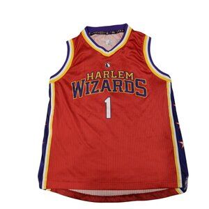 Harlem Wizards Red Purple Basketball Jersey Adult Small Wiz Kid #1 Signed